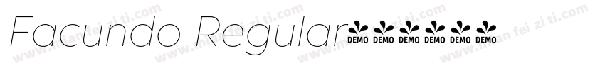 Facundo Regular字体转换
